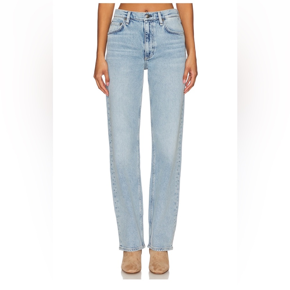 rag & bone Light Blue Straight Leg Jeans